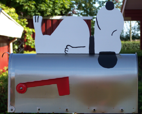 "Snoopy"  Edelstahl US-Mailbox