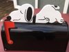 "Snoopy Relax" Edelstahl US-Mailbox, schwarz