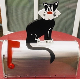 "Katze" US-Mailbox Aluminium silber, absolut rostfrei